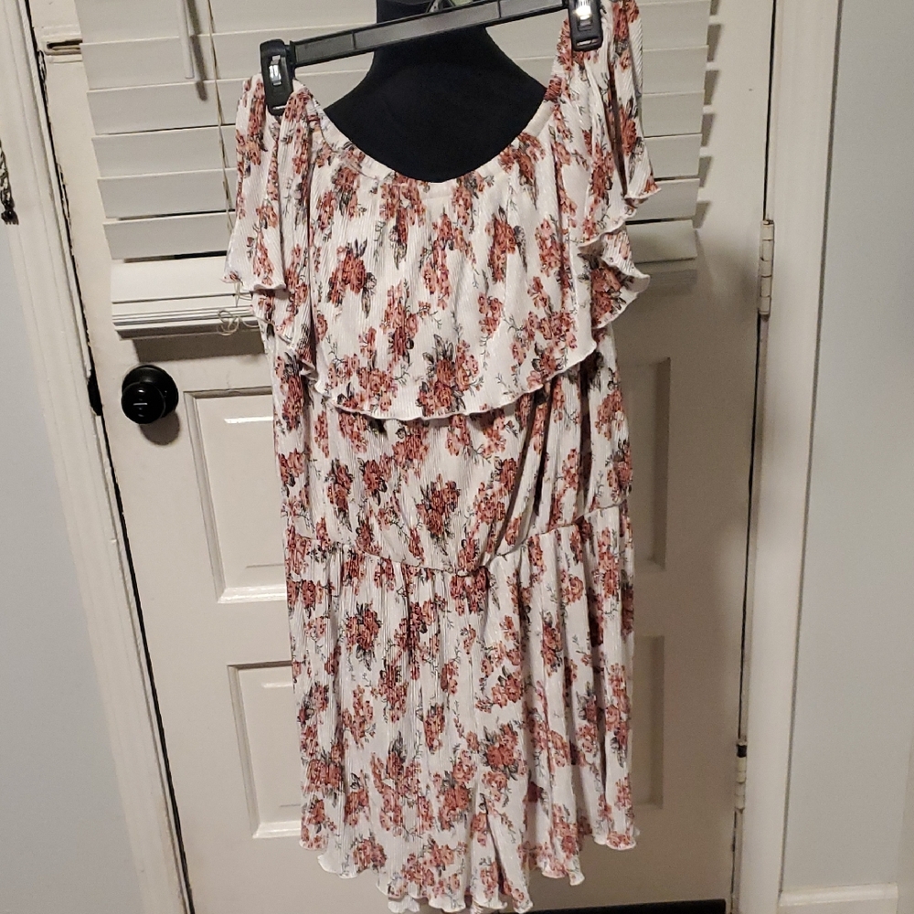 No Comment Floral Off-Shoulder Romper